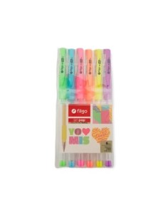 Boligrafo Gel Pop X 6 Pastel Gp8-e6-pas Fil01