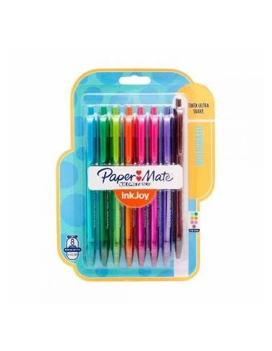 Boligrafo Paper Mate X8 Retractil Surt  La3746 New02 -b12-