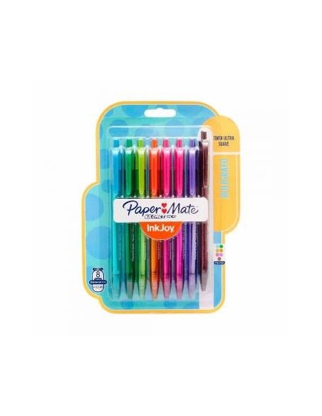 Boligrafo Paper Mate X8 Retractil Surt  La3746 New02 -b12-