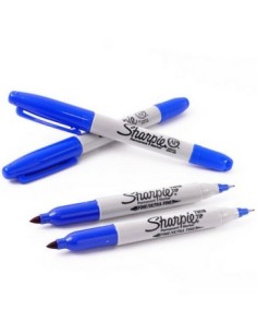 Marcador Perm. Doble Punta Azul Sharpie 32013/1805637 New02 (b12)