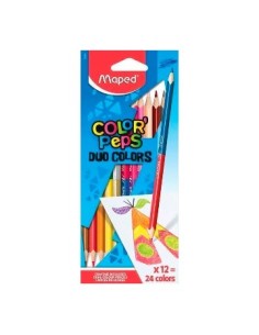Lapices Color X12 Largos Bicolor Maped 829600  Map01 (b180/12)