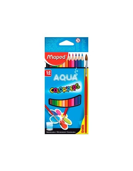 Lapices Color X12 Largos Acuarelables Maped 836011 Map01 -b12-