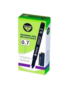 Microfibra 0 7 Mm Negro Tta Pigmenada Pizzini Dp0 7ng Pz01 -b12-