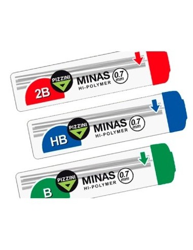 Minas 0.7mm 2b Pizzini S73002b Pz01 (b12/144)