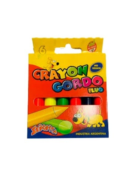 Crayon X6 Jumbo Fluo Senorita 10605 Fap02