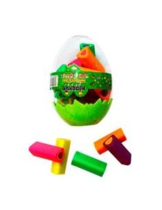 Goma Borrar Fantasia Huevo X10 Neon 514300 Pen01