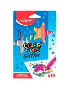 Marcadores X 10 C-glitter 847110 Map01 -b12-
