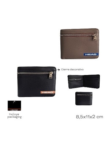 Billetera Hombre Simil Cuero Surtido Head 28914 Tar02
