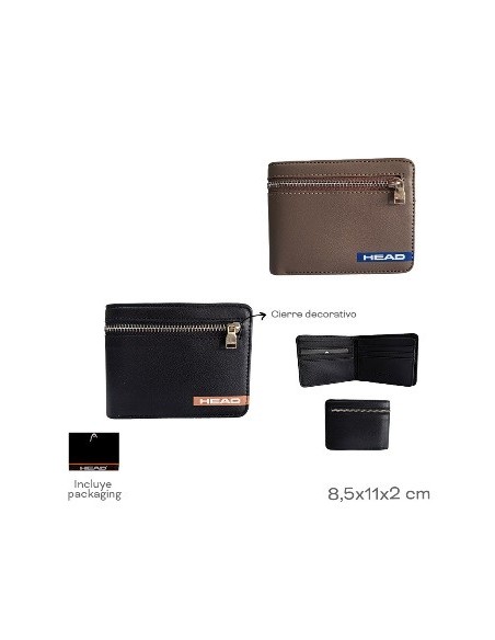 Billetera Hombre Simil Cuero Surtido Head 28914 Tar02