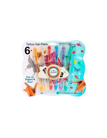 Boligrafos X6 P-tatuaje En Blister 27548 Col01