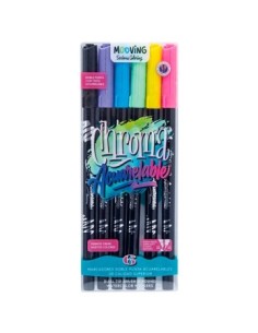 Marcador X 6 Doble Punta Acuarelable 3091806 Moo01