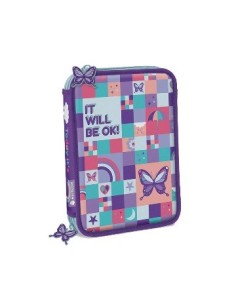 Cartuchera 2 Pisos Tela  It-s Ok 9902-04 Mult02