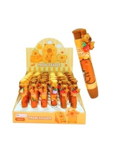 Goma Retractil Capibara C/aplique 28897 Col01 (b36) (f) 2