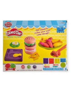 Masa Para Modelar Hamburguesas Y Papas Fritas F018-74 Pri02 2