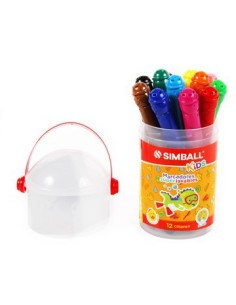 Marcadores X12 Balde Kids Simball 0212229912 Spp01 A