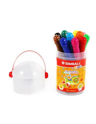 Marcadores X12 Balde Kids Simball 0212229912 Spp01 A