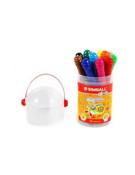 Marcadores X12 Balde Kids Simball 0212229912 Spp01 A