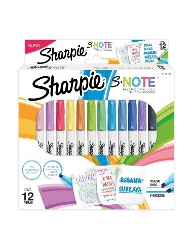 Marcadores X12 S-note Sharpie 2133103 New02