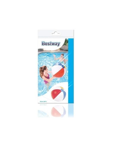 Pelota Playa Rayas 51cm Bestway 1634 31021 Gtm
