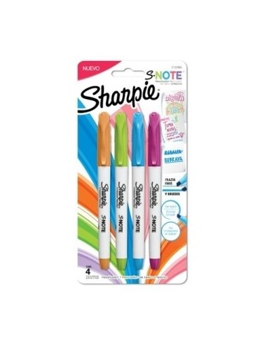 Marcadores X4 S-note Sharpie 2132980 New02