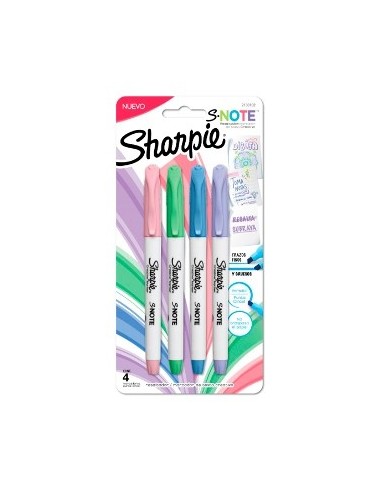 Marcadores X4 Pastel S-note Sharpie 2133102 New02