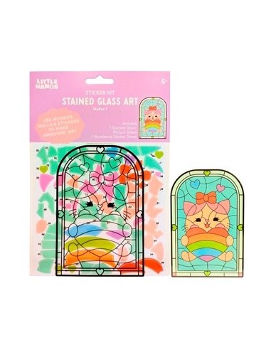 Sticker Vitral Gatito 169125 Col01 (b12) (f)