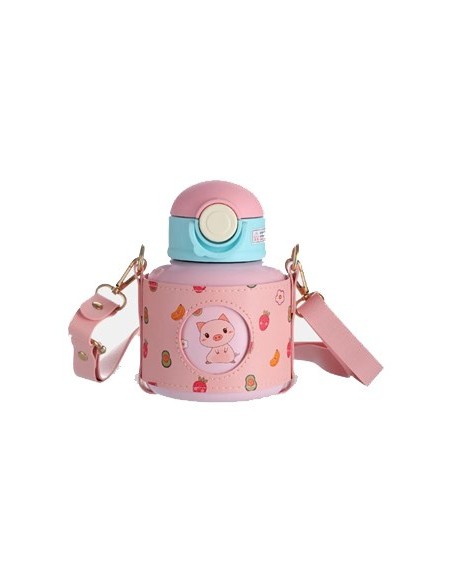 Botella Termica 520ml Infantil C-funda Y Correa Ee50849 Sf01