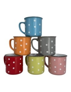 Jarro Mug 350cc Color C/lunares 4963884 Bar02 (b72)