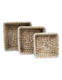 Canasto 18x7cm Cuad Seagrass Ce62283 Cec03