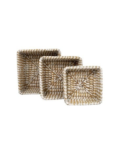 Canasto 18x7cm Cuad Seagrass Ce62283 Cec03