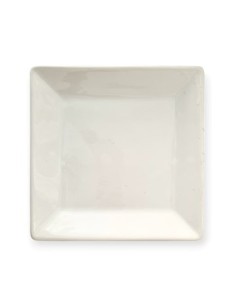 Plato Playo Cuad  23cm Ceramica Blanca 801-bl Ccb01 -b6-