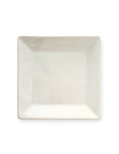 Plato Playo Cuad  23cm Ceramica Blanca 801-bl Ccb01 -b6-
