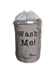 Cesto P-ropa Tela Red C-estr  Aluminio Jm1229 Mta01