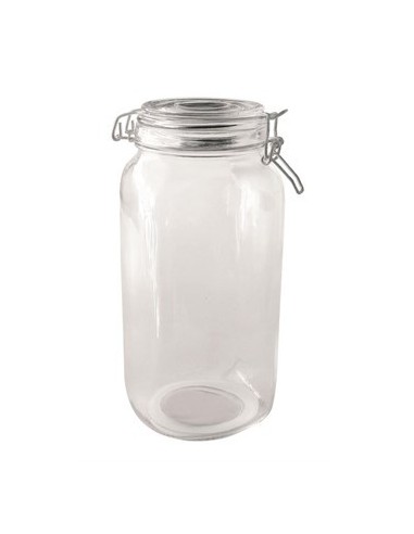 Frasco 2100ml Hermetico Vidrio C/traba Cb6521-2100 Res01