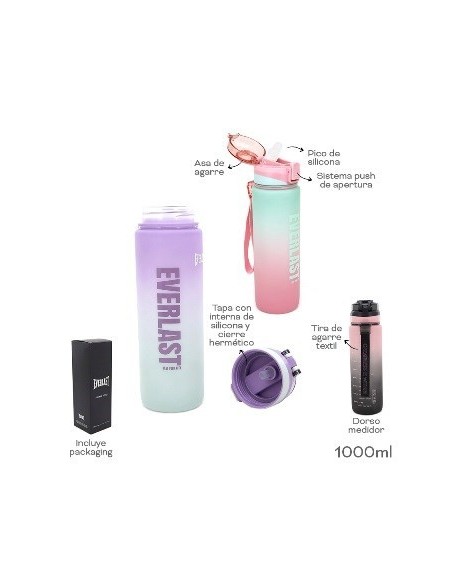 Botella 1l Degrade Colores Surtidos 30417 Tar02