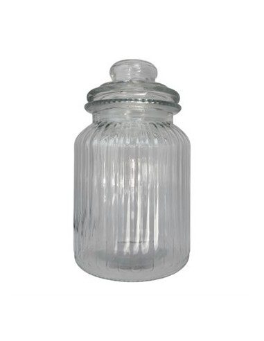 Frasco 18cm Vidrio Acanalado 046ba6431 Dol01