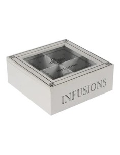 Caja Te X4div Madera 18x18x7cm 046cx8399 Dol01