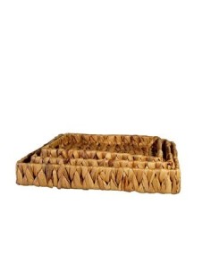 Bandeja Cuadrada 30cm Seagrass C/asa 1050411 Wal02