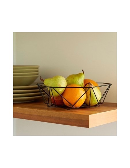 Frutera 25 5cm Hexagonal Metal Negro 1290072 Wal02
