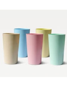 Vaso 400cc Conico Plast  Colores Pasteles Surt  4505 Dia01