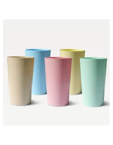 Vaso 400cc Conico Plast  Colores Pasteles Surt  4505 Dia01