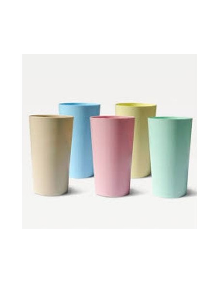 Vaso 400cc Conico Plast  Colores Pasteles Surt  4505 Dia01