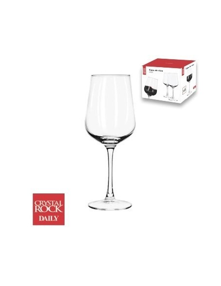 Copa Vino X6 435ml Degustacion Vidrio En Caja 6675749 Cr02