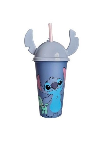 Vaso 500ml Stitch C/tapa Orejas 01stichth06 Bel01