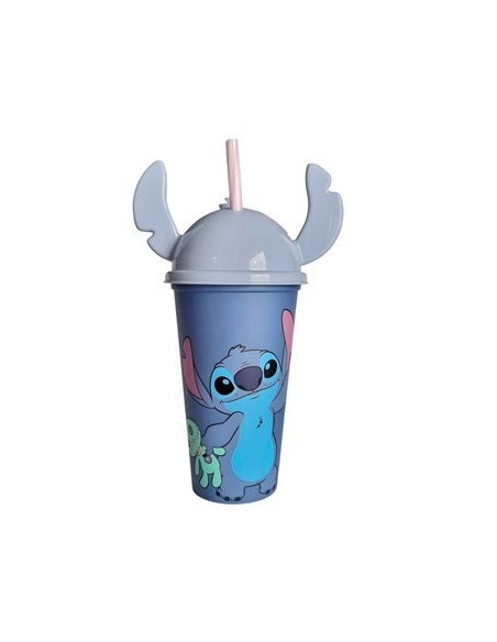 Vaso 500ml Stitch C/tapa Orejas 01stichth06 Bel01