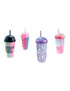 Vaso 400-450ml Glitter-esferas Color C- Sorbete Trendy 17384-17385 Tar02