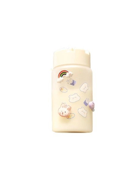 Botella 380ml Vidrio C-tapa Plast  Dis  Ositos  Ee-33189