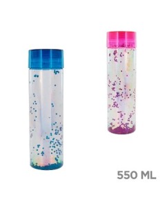 Botella  550ml C-glitter Tapa A Rosca Trendy 14781 Tar02