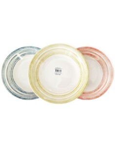 Plato Hondo 24cm Porcelana Trazos Color  16964-1724-3346 Idh01