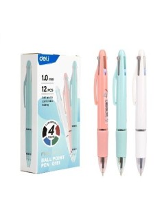 Boligrafo Multicolor 4 En 1 Pastel Eq181 Deli (12)